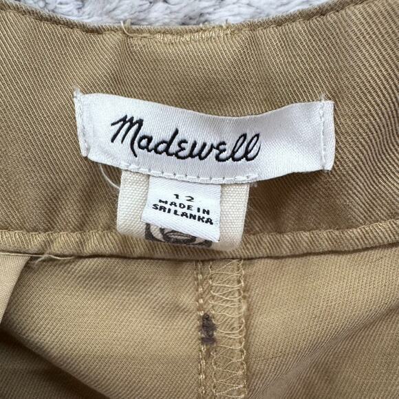 Madewell Harlow Wide Leg Pants Womens 12 Beige Khaki Lyocell Pleated High Rise - Picture 2 of 16